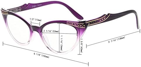 Eyekepper Bahar Menteşe Çizgili okuma Gözlükleri (3 Pairs) Erkekler İçerir Sunshine Okuyucular (+2.50, Siyah Şeffaf / Kırmızı